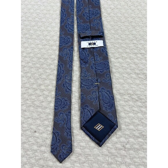Joseph Abboud Paisley Tie Pattern | Brown Blue | 59"L 3.5"W - Picture 1 of 8